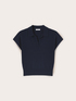 Polo in maglia misto viscosa image number 4