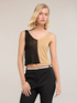 Top in maglia lurex con dettaglio nodo image number 2
