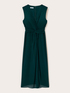 Vestito tubino in georgette con drappeggio image number 4