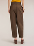 Pantaloni in popeline con lacci in vita image number 1