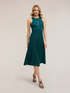 Vestito flare in maglia pliss&eacute; image number 2