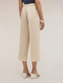 Pantaloni cropped in misto lino image number 1