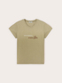 T-shirt in jersey con scritta ricamata image number 4