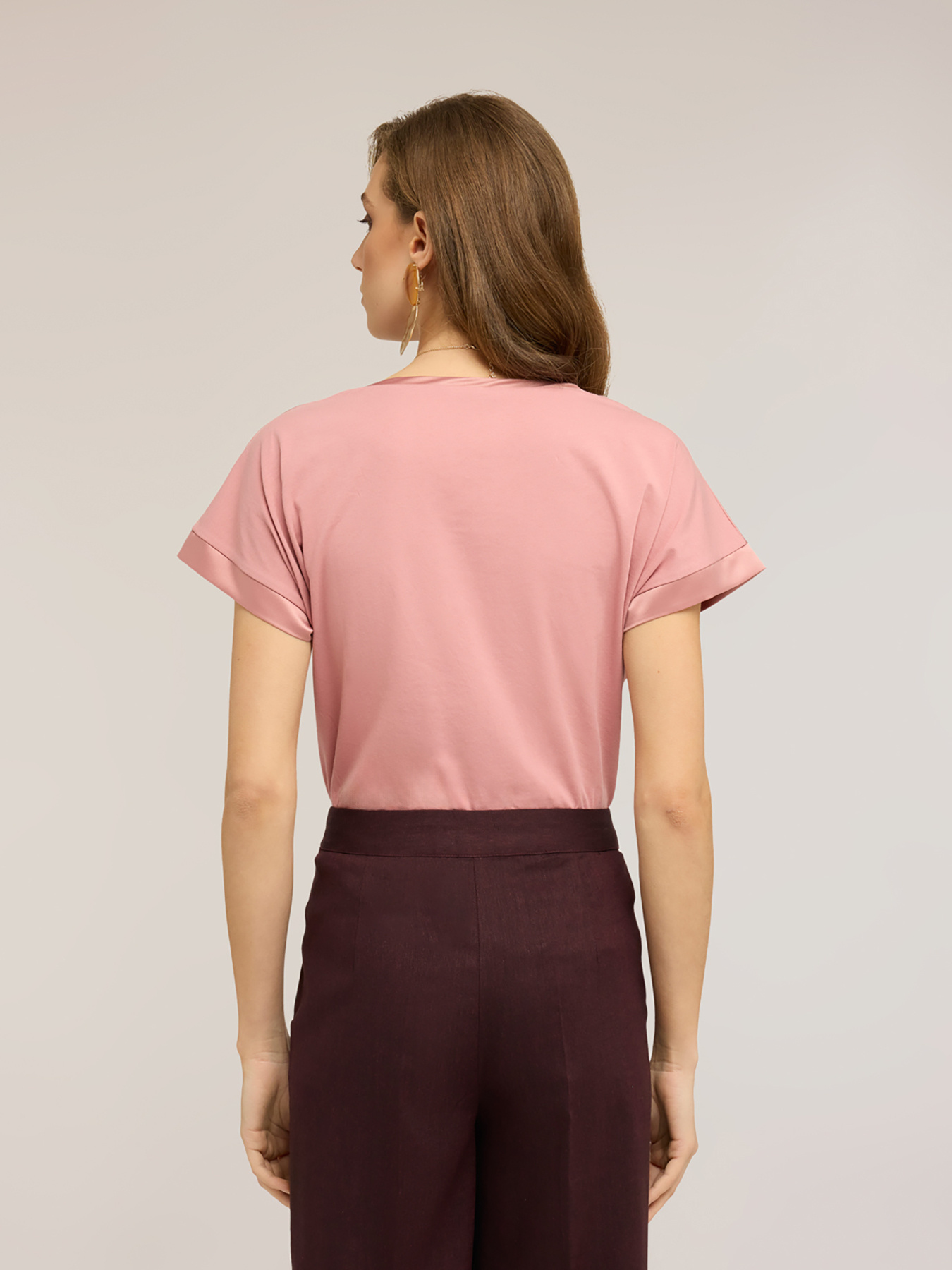 T-shirt bimaterica misto cotone image number 2