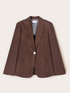 Blazer in misto lino image number 4