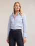 Camicia in popeline a righe image number 0