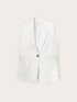 Gilet sartoriale in misto lino image number 4