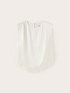 Blusa in raso con spalline image number 4