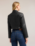 Giacca chiodo con zip asimmetrica image number 1
