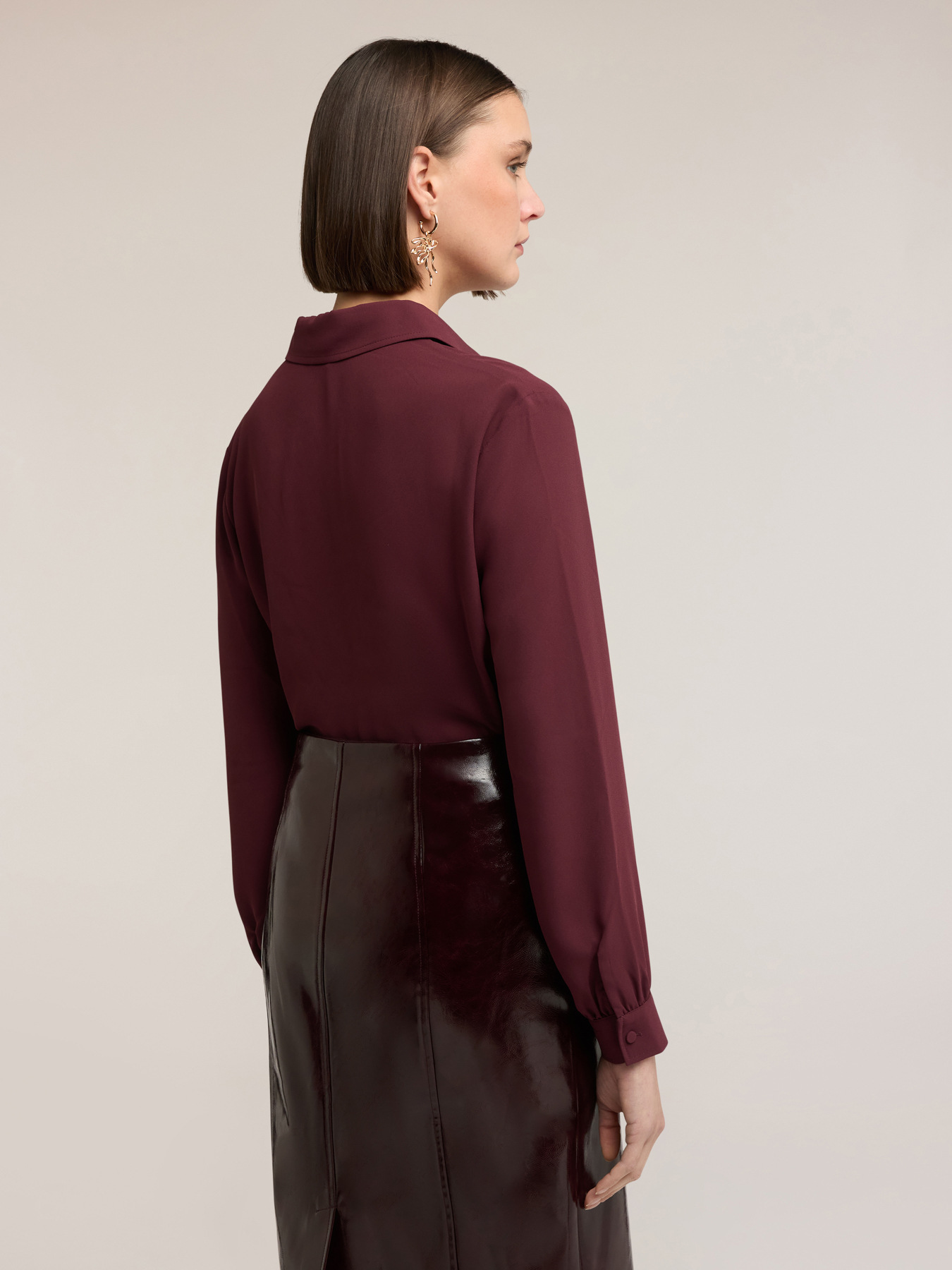 Camicia in chiffon image number 1