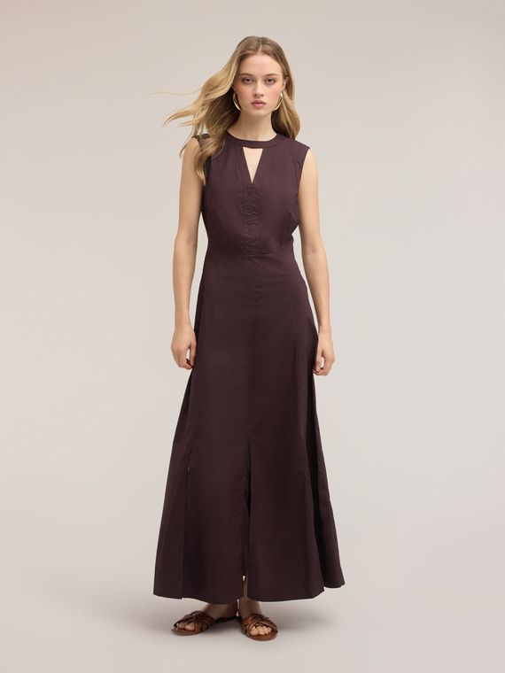 Vestito linea ad A in popeline