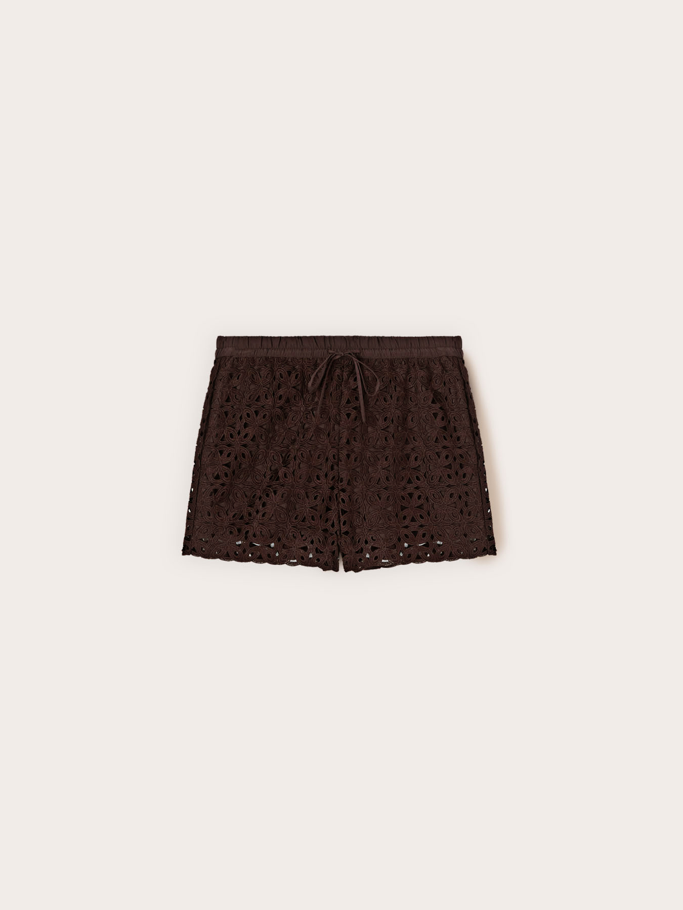 Shorts in pizzo macram&eacute; image number 4