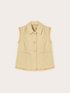 Gilet in boucl&eacute; con frange image number 4
