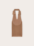 Top in maglia traforata con colletto image number 4