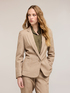 Blazer monopetto misto lino image number 0
