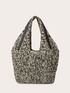 Shopper intrecciata con manici a spalla image number 2