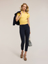 Pantaloni slim in drill di cotone image number 0