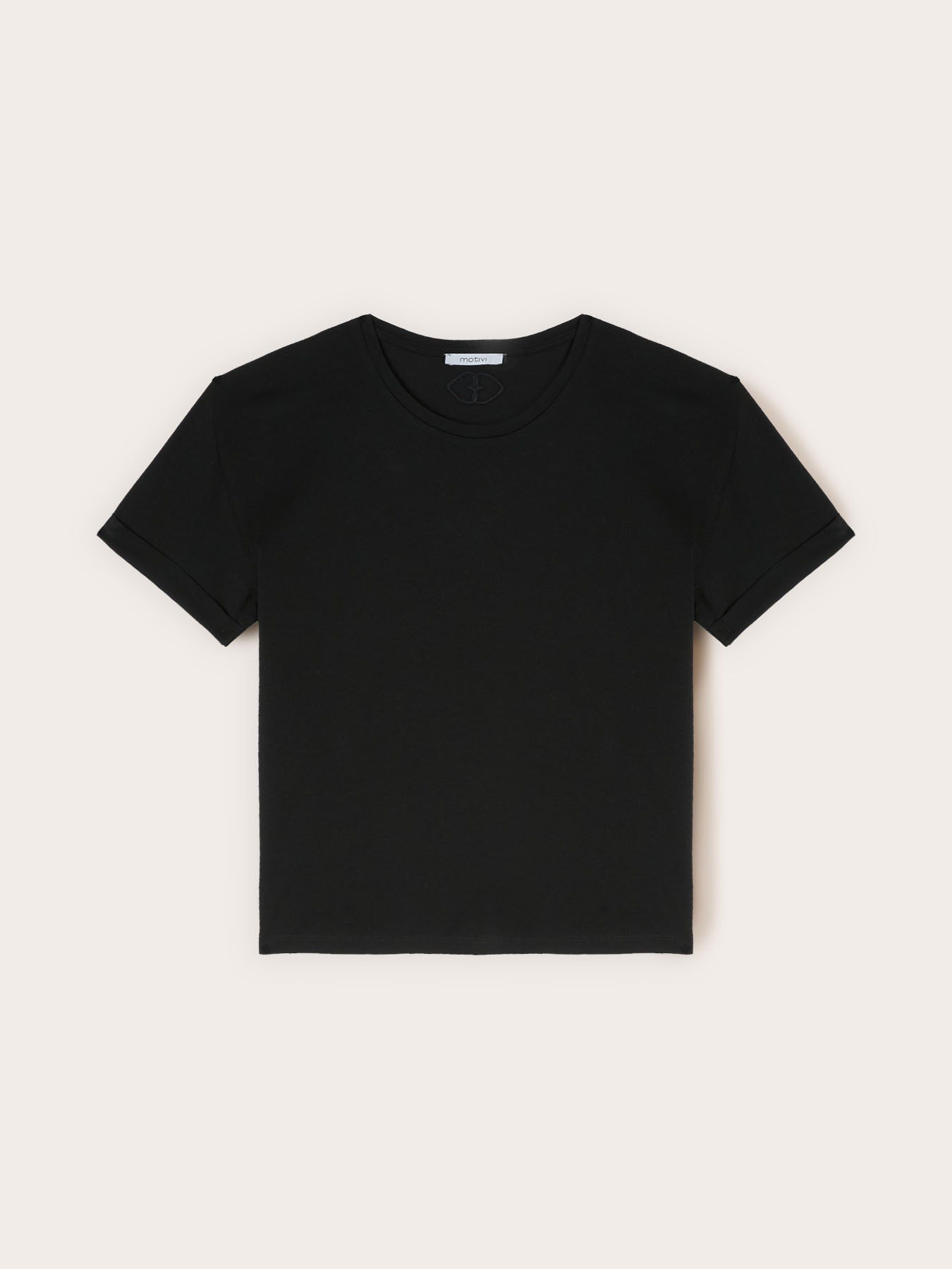T-shirt boxy con logo ricamato image number 3