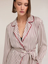 Camicia a righe in twill di viscosa image number 2