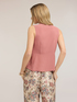 Top scollo a v in georgette image number 1