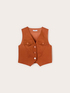 Gilet crop misto cotone image number 4