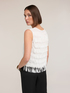 Top in georgette con frange image number 1