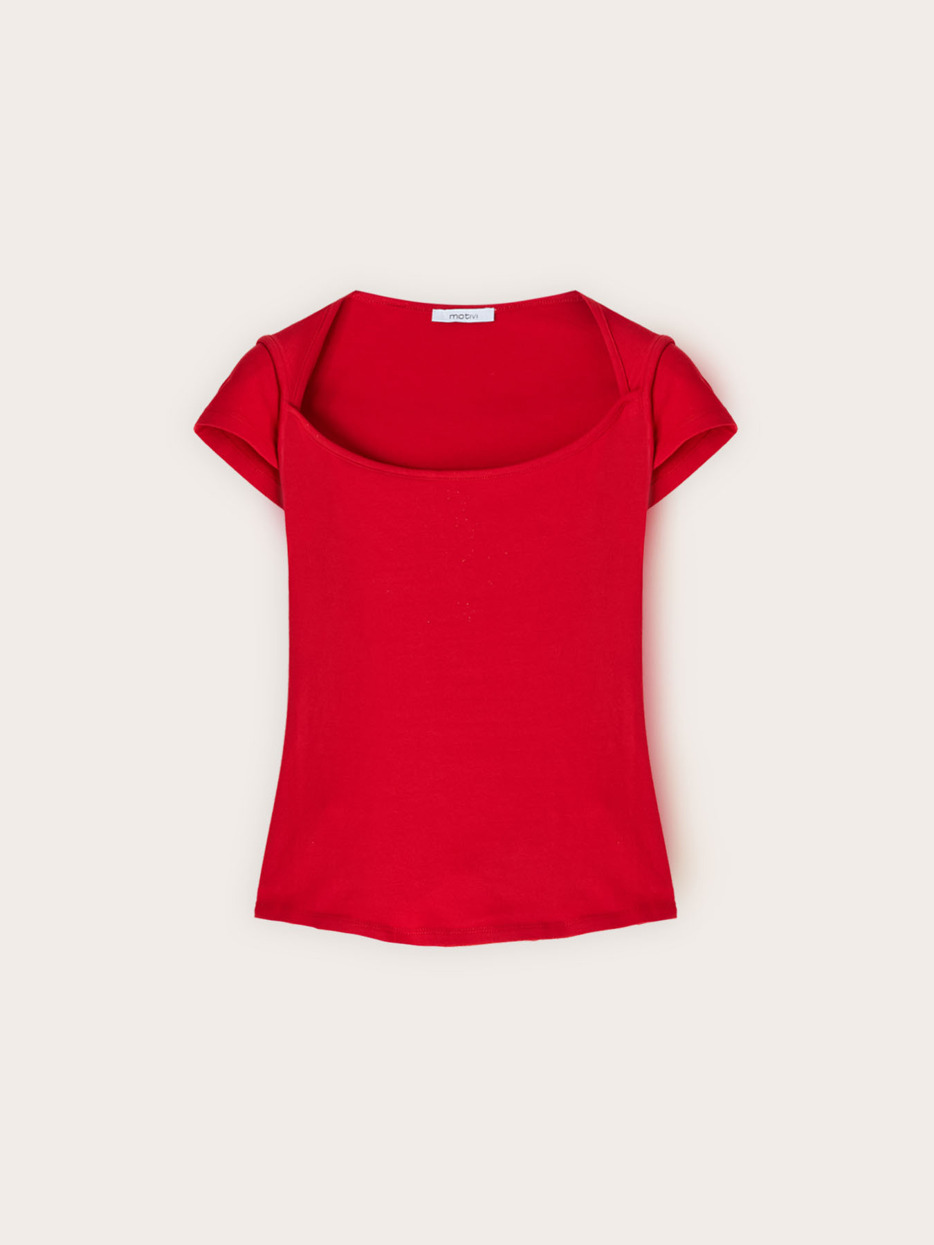 T-shirt con scollo a barchetta image number 4