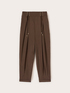 Pantaloni in popeline con lacci in vita image number 4