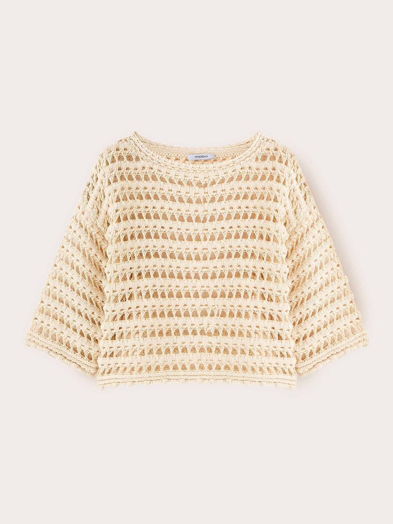 Maglia effetto crochet image number 4