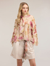 Blusa in chiffon misto seta con stampa image number 3