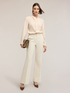 Pantaloni flare in tessuto armaturato image number 0