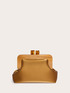 Clutch rigida con dettaglio in legno image number 2