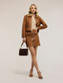 Minigonna linea ad A con zip image number 0