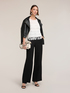 Top in georgette con frange image number 0