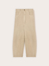 Pantaloni balloon in drill di cotone image number 4