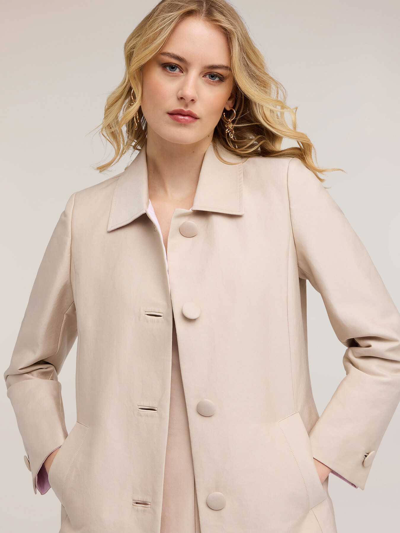 Cappotto in raso di cotone image number 3