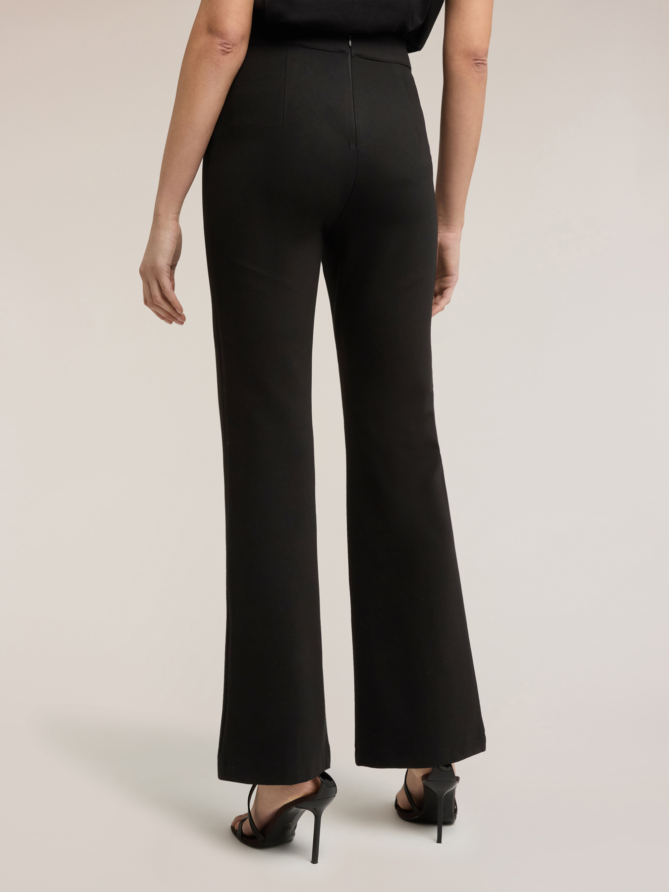 Pantaloni flare in punto milano image number 1