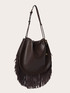 Borsa secchiello con frange image number 3