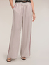 Pantaloni palazzo in twill di viscosa image number 0