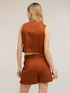 Gilet crop misto cotone image number 1