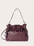 Borsa secchiello con coulisse e perle image number 1