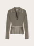 Maglia a righe con peplo image number 4