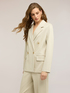 Blazer doppiopetto gessato in misto cotone image number 3