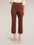 Pantaloni kick flare in cotone tecnico image number 0