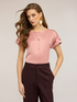 T-shirt bimaterica misto cotone image number 0