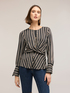 Blusa a righe con incrocio image number 2
