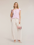 Blusa in cr&ecirc;pe de chine con pieghe image number 3