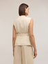 Gilet sahariana misto lino lyocell image number 1
