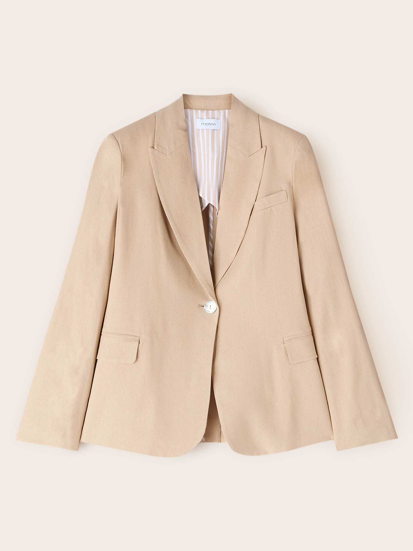 Blazer in misto lino image number 4
