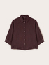 Camicia boxy in lino image number 4